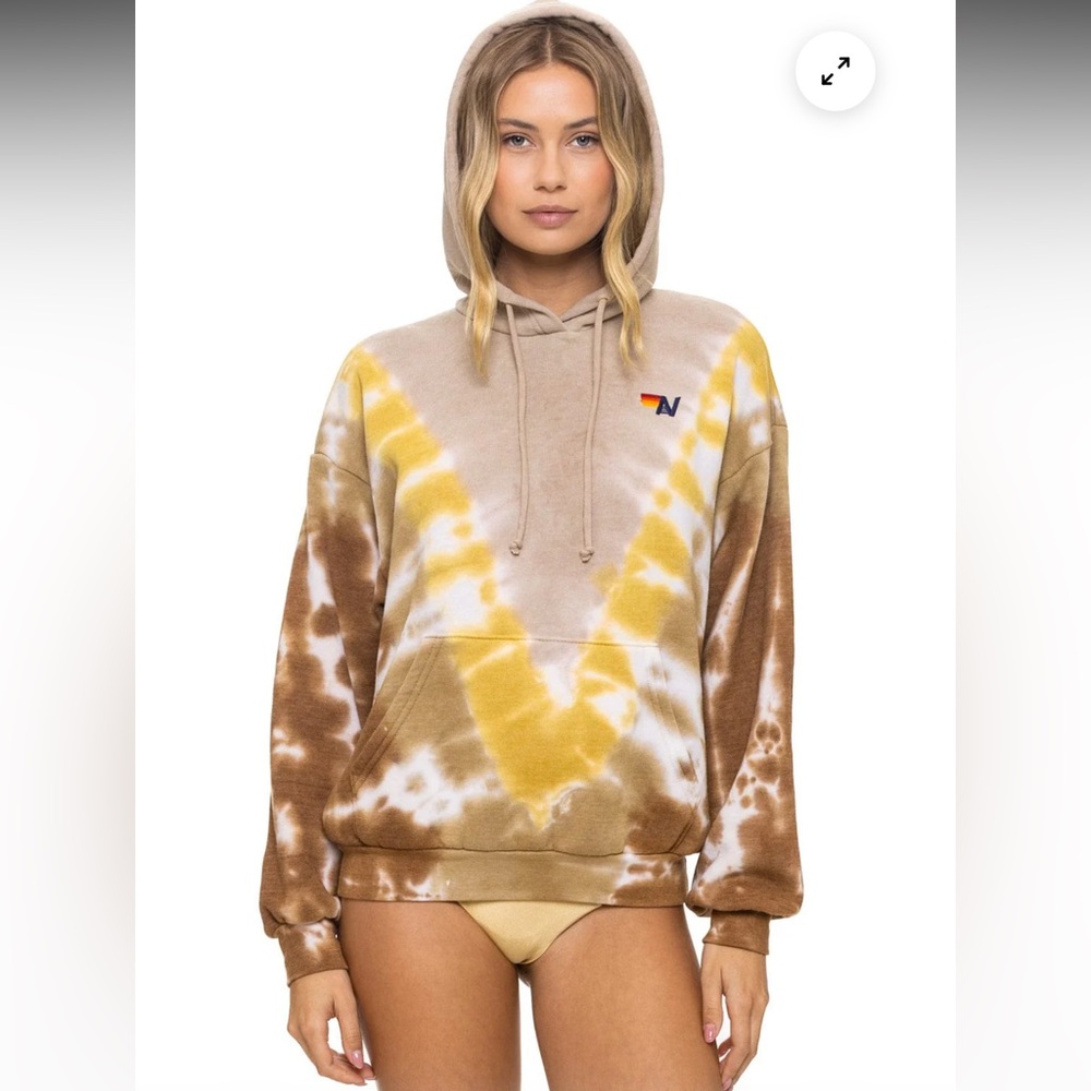 NWT Aviator Nation hand dyed pullover hoodie sweatshirt